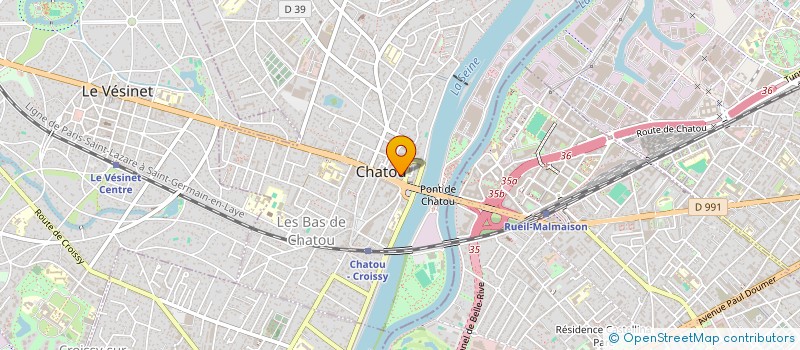 localisation de l'entreprise V@TRAVEL  CHATOU