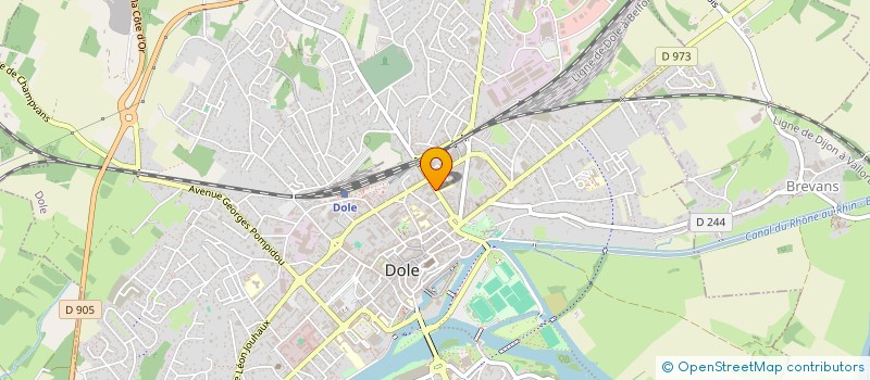 localisation de l'entreprise V-TWIN à DOLE