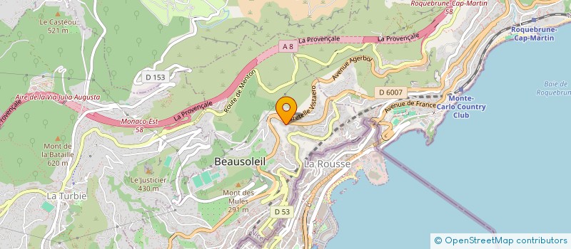 localisation de l'entreprise V&V  BEAUSOLEIL