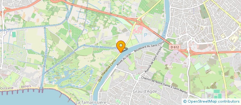 localisation de l'entreprise V&V  AGDE