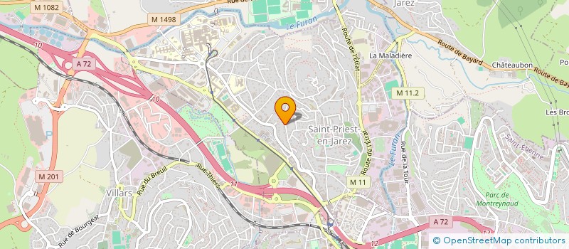 localisation de l'entreprise V.V.A  SAINT-PRIEST-EN-JAREZ