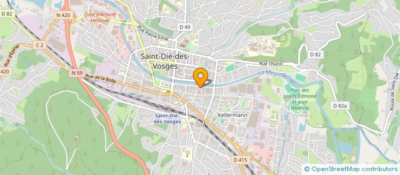 localisation de l'entreprise V V D à SAINT-DIE-DES-VOSGES