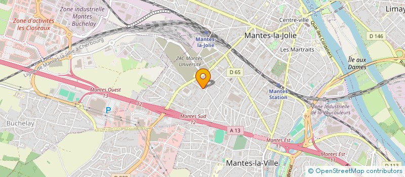 localisation de l'entreprise V.V.F.PROMOTION  MANTES-LA-VILLE