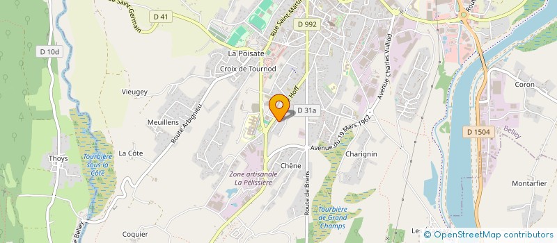 localisation de l'entreprise V.V.G.R.  BELLEY