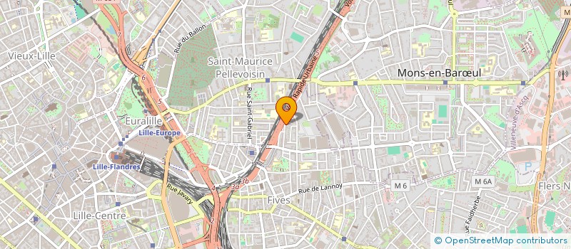 localisation de l'entreprise V.V.L.F 2 à LILLE