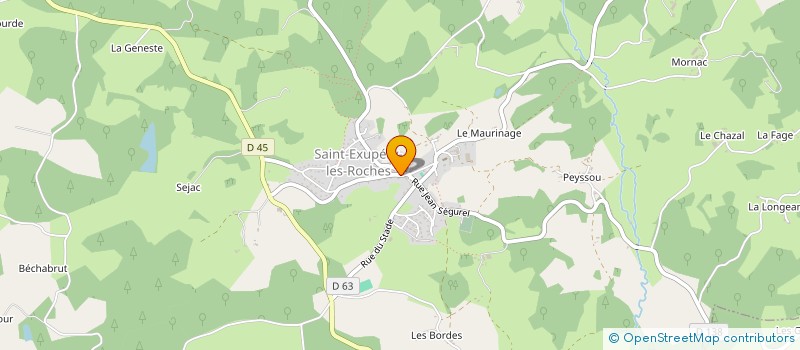 localisation de l'entreprise V V L ORGANISATION CIRCUIT 19  SAINT-EXUPERY-LES-ROCHES