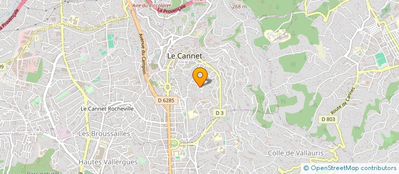 localisation de l'entreprise V&V REAL ESTATE à LE CANNET