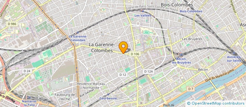 localisation de l'entreprise V.V.S à LA GARENNE-COLOMBES