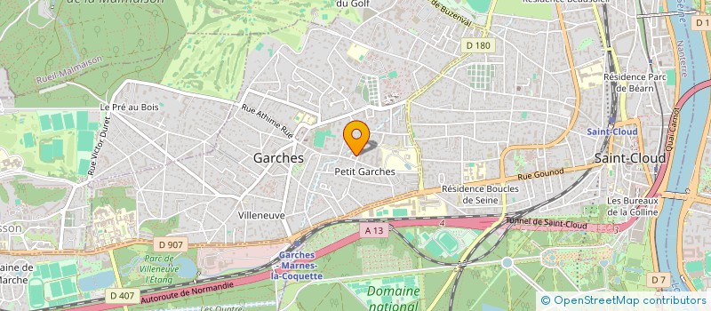 localisation de l'entreprise V.V.S. à GARCHES