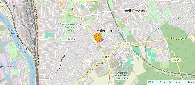 localisation de l'entreprise V&V, VOYAGE AU CUR DE LA VIE (V&V)  VALENTON