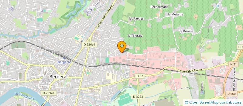 localisation de l'entreprise V. VAZEILLE CHIRO BERGERAC à BERGERAC