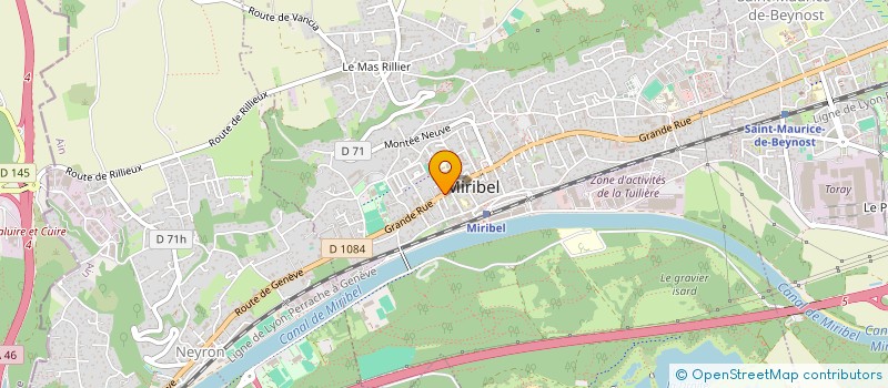 localisation de l'entreprise V-VEIL-UP MEDICAL à MIRIBEL