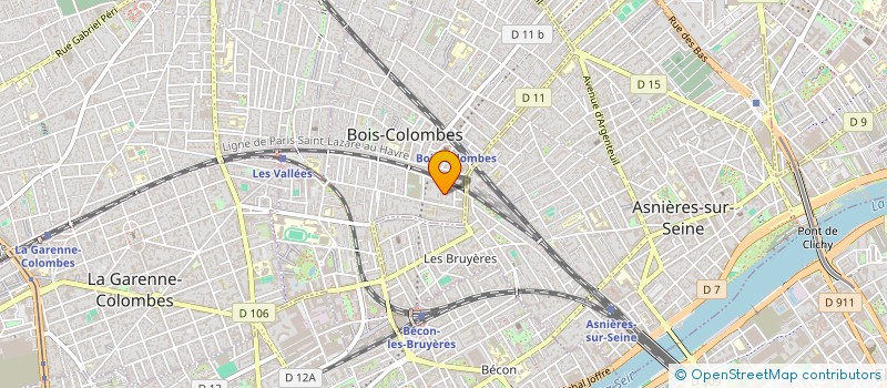 localisation de l'entreprise V.VISION à BOIS-COLOMBES