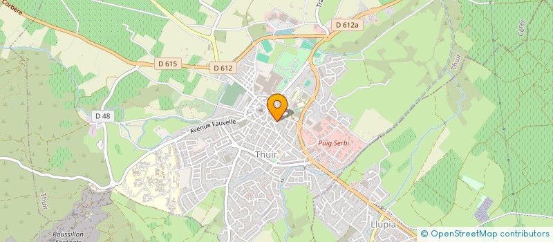 localisation de l'entreprise V.W.L.  THUIR