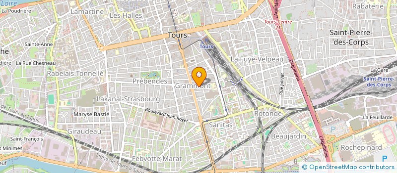 localisation de l'entreprise V.W. PROMOTION à TOURS