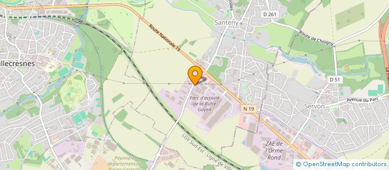 localisation de l'entreprise V.Y.G  SANTENY