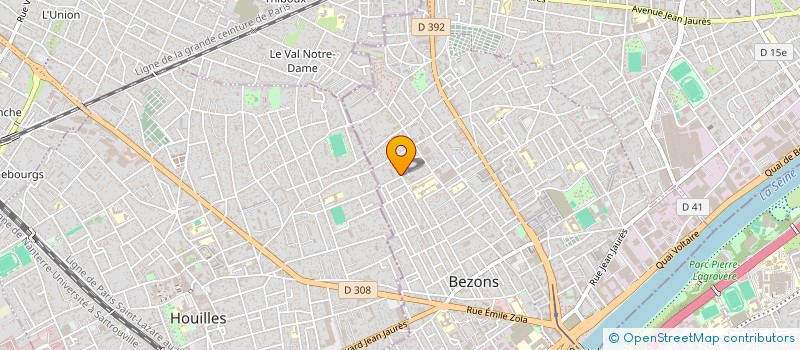 localisation de l'entreprise V0  BEZONS