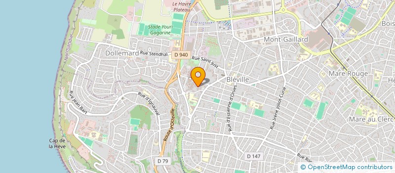 localisation de l'entreprise V1  LE HAVRE