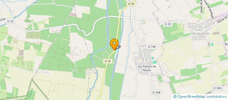 localisation de l'entreprise V12  NOVES