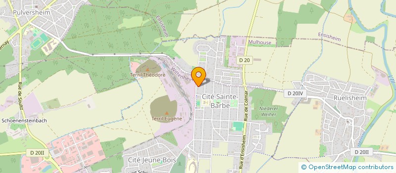 localisation de l'entreprise V13TP  WITTENHEIM