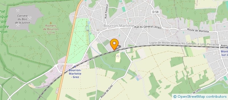 localisation de l'entreprise V2 JMS  BOURRON-MARLOTTE