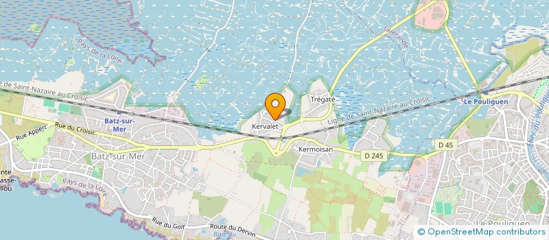 localisation de l'entreprise V202  BATZ-SUR-MER