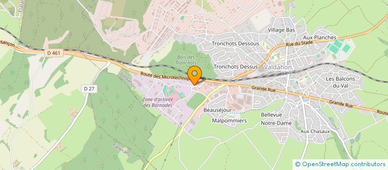 localisation de l'entreprise V25  VALDAHON