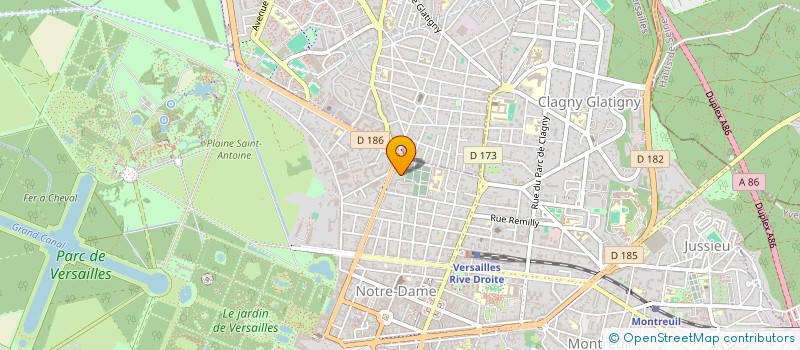 localisation de l'entreprise V2A AVOCATS à VERSAILLES