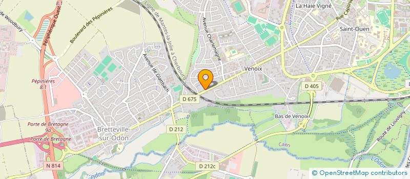 localisation de l'entreprise V2AS IMMO  CAEN