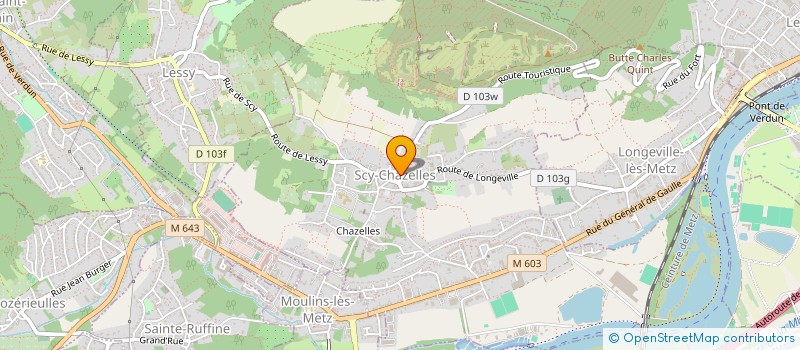 localisation de l'entreprise V2B  SCY-CHAZELLES