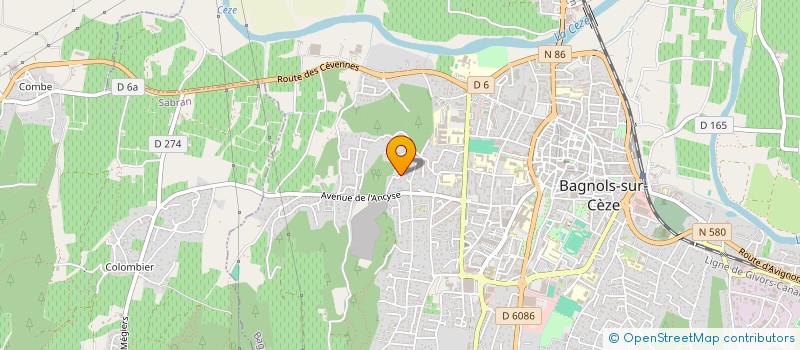 localisation de l'entreprise V2B CONSULTING à BAGNOLS-SUR-CEZE