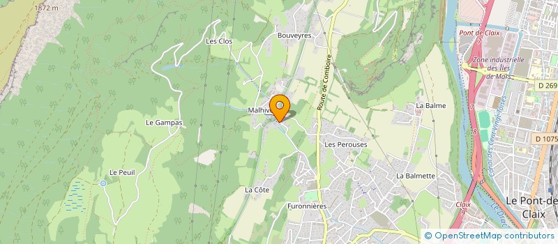 localisation de l'entreprise V2BM  CLAIX