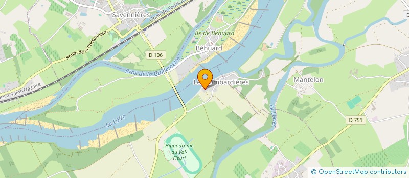 localisation de l'entreprise V2BOIS  ROCHEFORT-SUR-LOIRE