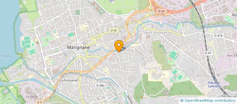 localisation de l'entreprise V2C  MARIGNANE