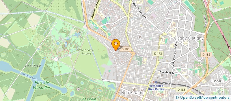 localisation de l'entreprise V2C à VERSAILLES