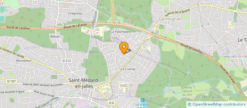 localisation de l'entreprise V2C  SAINT-MEDARD-EN-JALLES