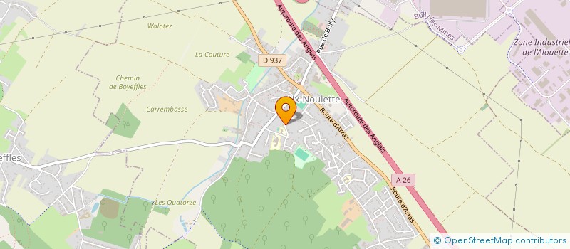 localisation de l'entreprise V2C  AIX-NOULETTE