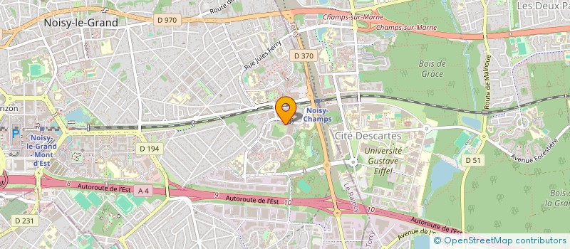 localisation de l'entreprise V2C (VANZEL CONCEPTION ET CONSEILS)  NOISY-LE-GRAND
