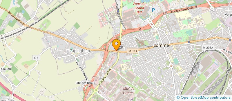 localisation de l'entreprise V2D  CAPINGHEM