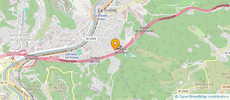 localisation de l'entreprise V2D à LA TRINITE