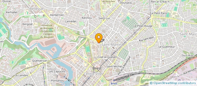 localisation de l'entreprise V2F  BREST