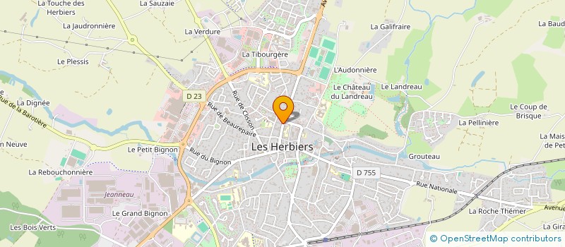 localisation de l'entreprise V2F à LES HERBIERS