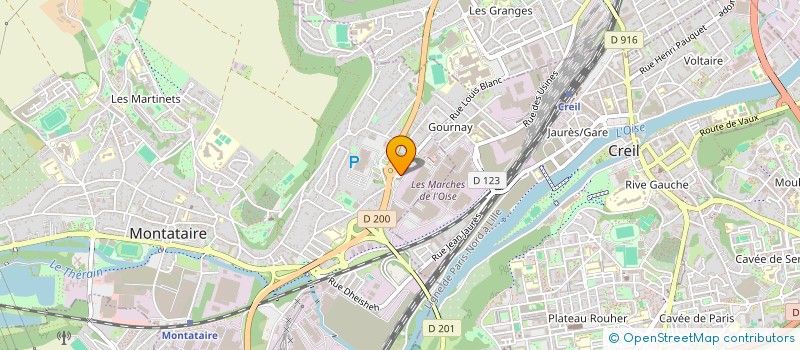 localisation de l'entreprise V2F ENTREPRISES à MONTATAIRE