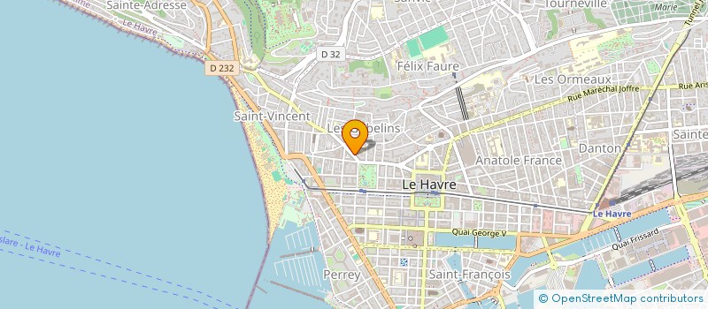 localisation de l'entreprise V2H à LE HAVRE