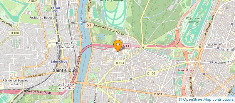 localisation de l'entreprise V2I à BOULOGNE-BILLANCOURT