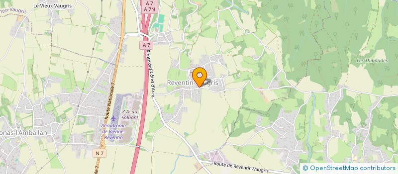 localisation de l'entreprise V2JA à REVENTIN-VAUGRIS