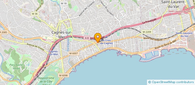 localisation de l'entreprise V2K SERVICES à CAGNES-SUR-MER