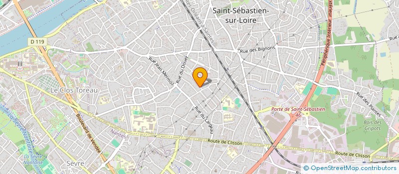 localisation de l'entreprise V2L PROJETS  SAINT-SEBASTIEN-SUR-LOIRE