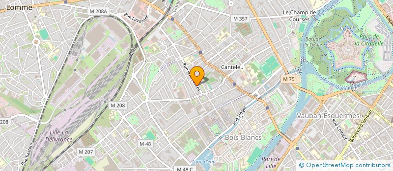 localisation de l'entreprise V2M à LILLE