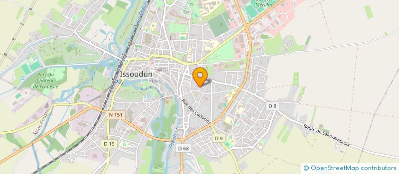 localisation de l'entreprise V2M IMMO à ISSOUDUN